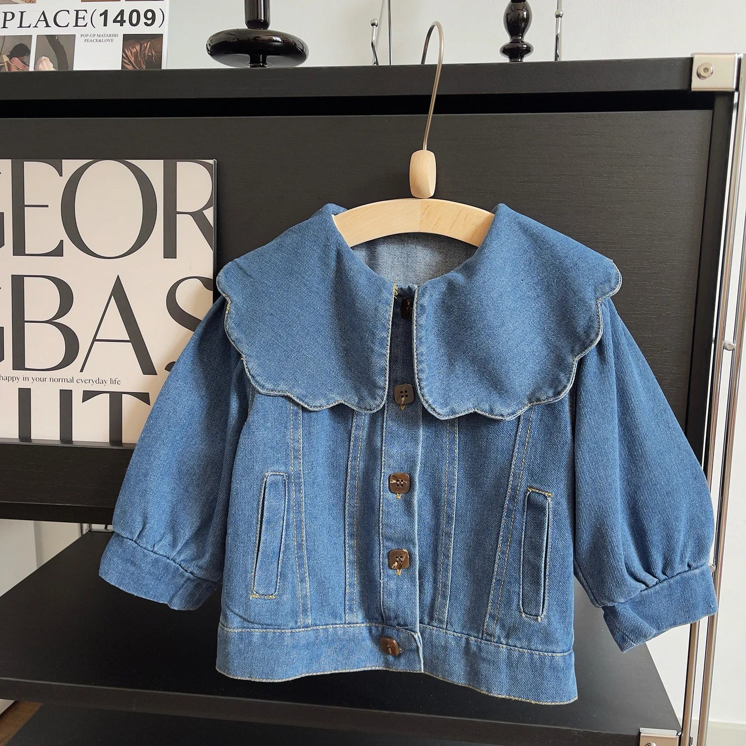 Vintage Cloud Collar Denim Jacket