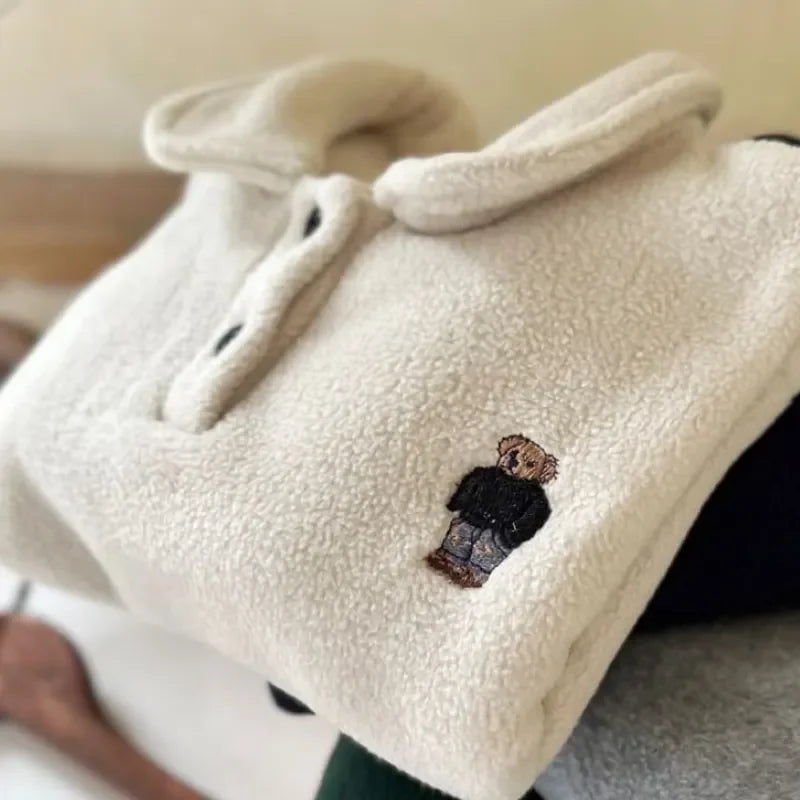 Teddy Bear Fleece Polo Jumpers