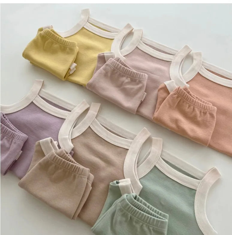 Vest and Shorts Cotton Set