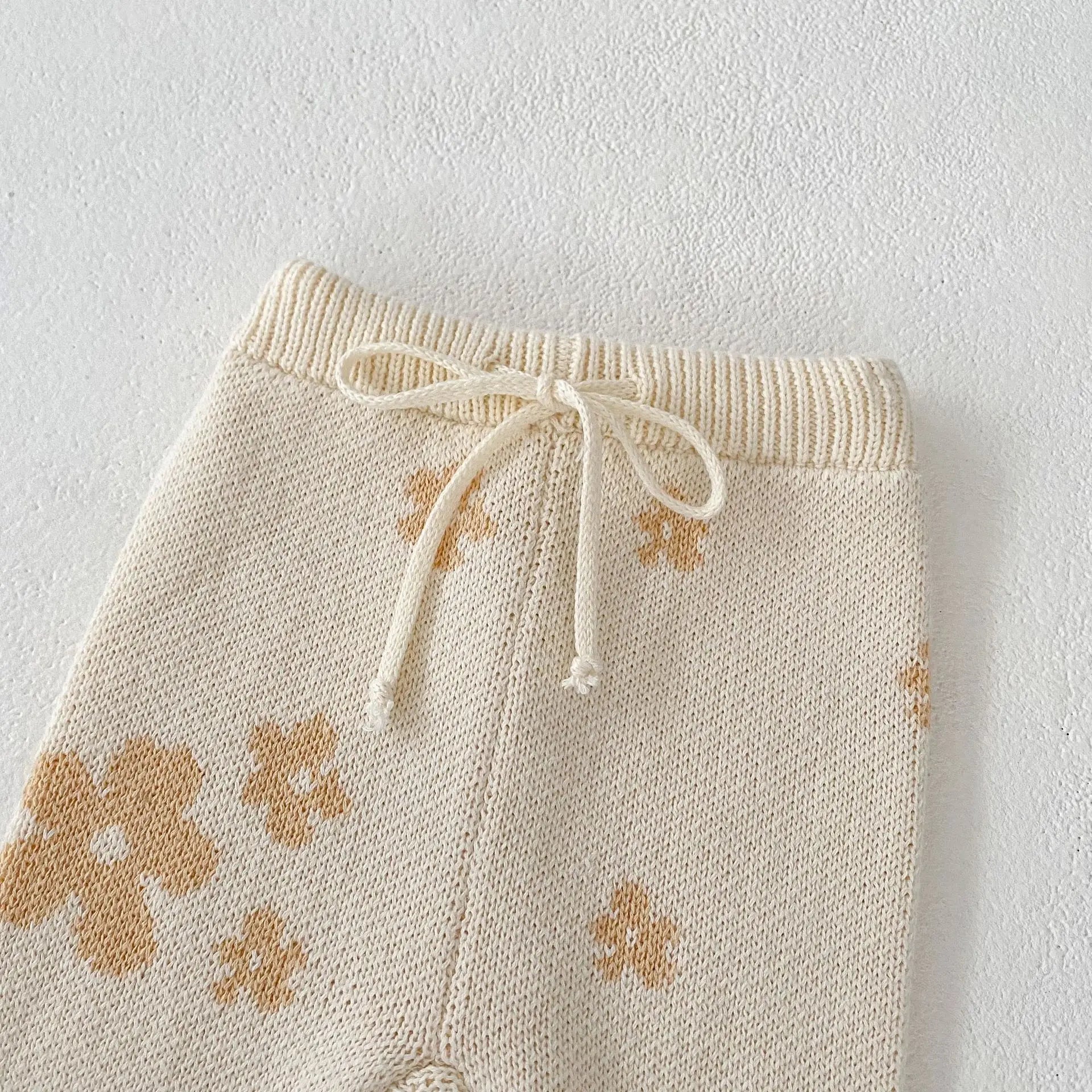 Neutral Floral 4-piece Knit Set