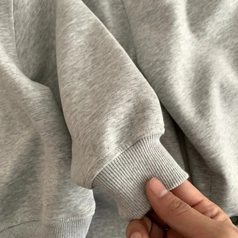 Oversized Straight Leg Sweatshirt Set