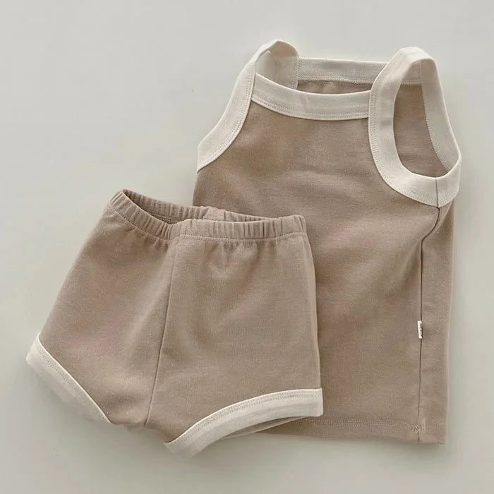 Vest and Shorts Cotton Set