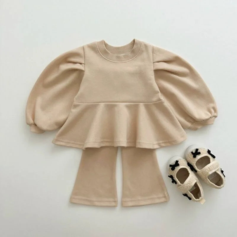 Puff Peplum Set