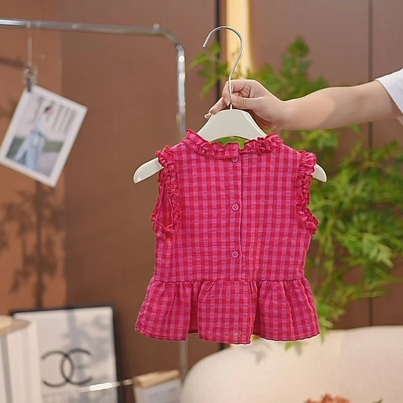 Gingham Frill Co-Ord Set