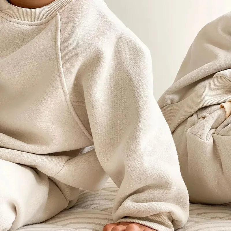 Everyday Neutrals Sweater Tracksuit Set