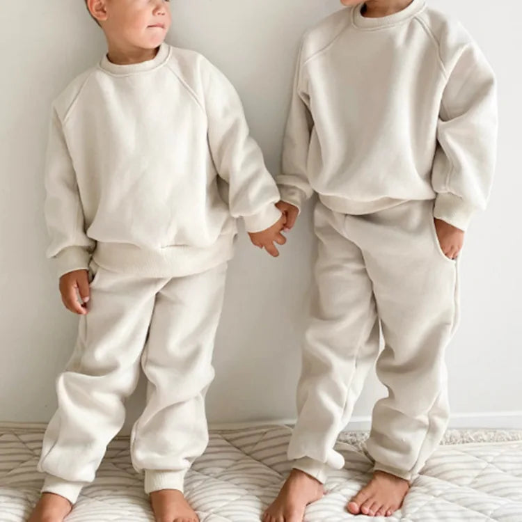 Everyday Neutrals Sweater Tracksuit Set