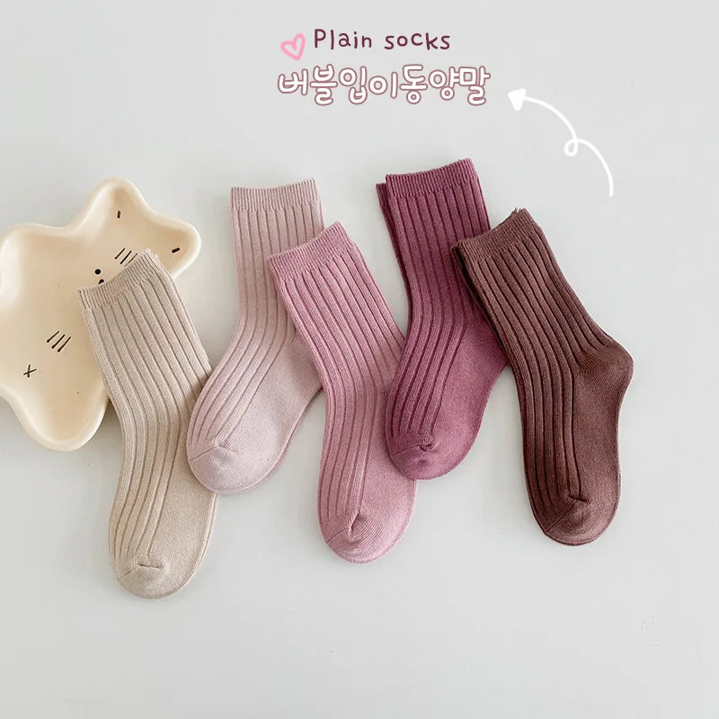 Casual Ribbed Socks (5 Pairs)