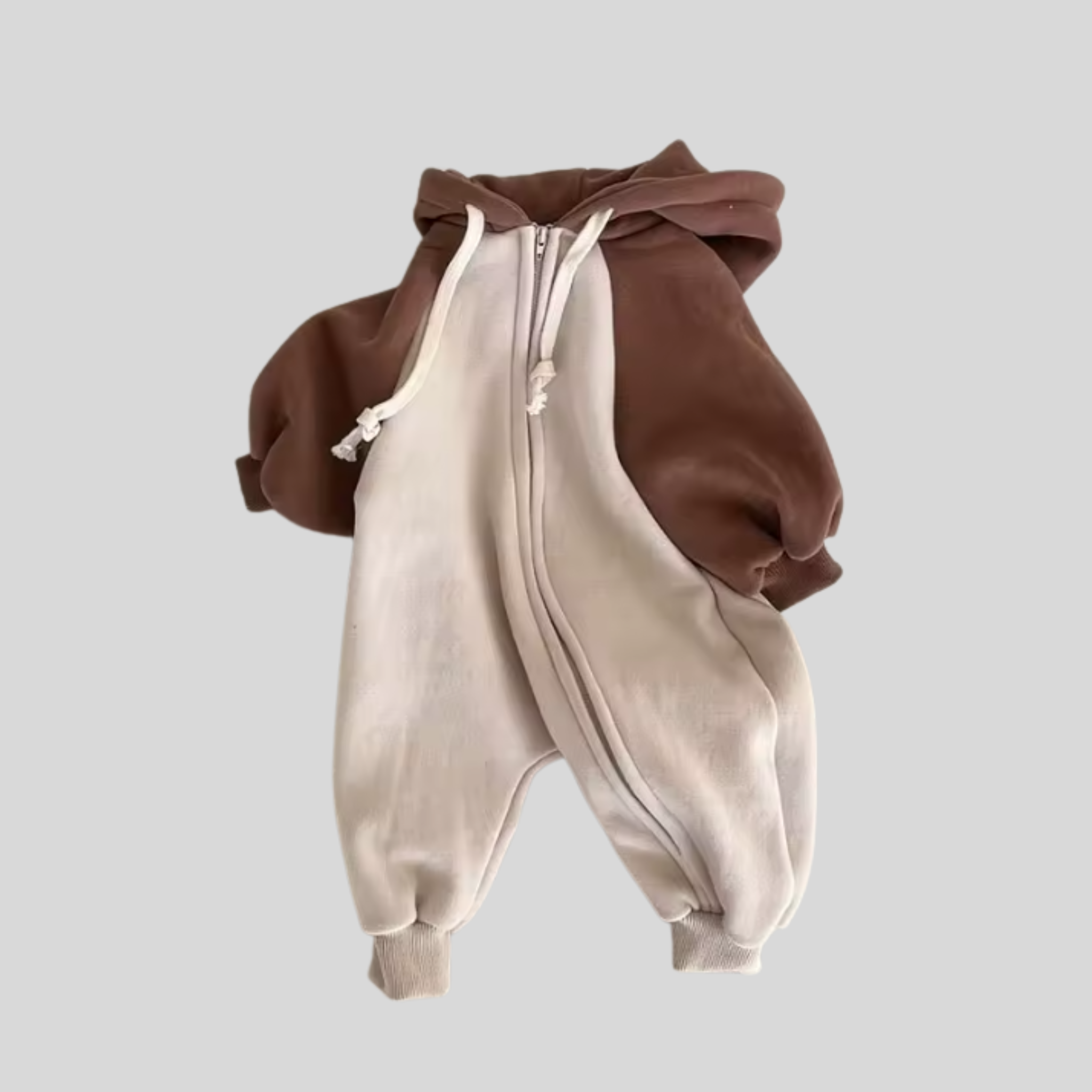Cosy Hooded Zip Romper