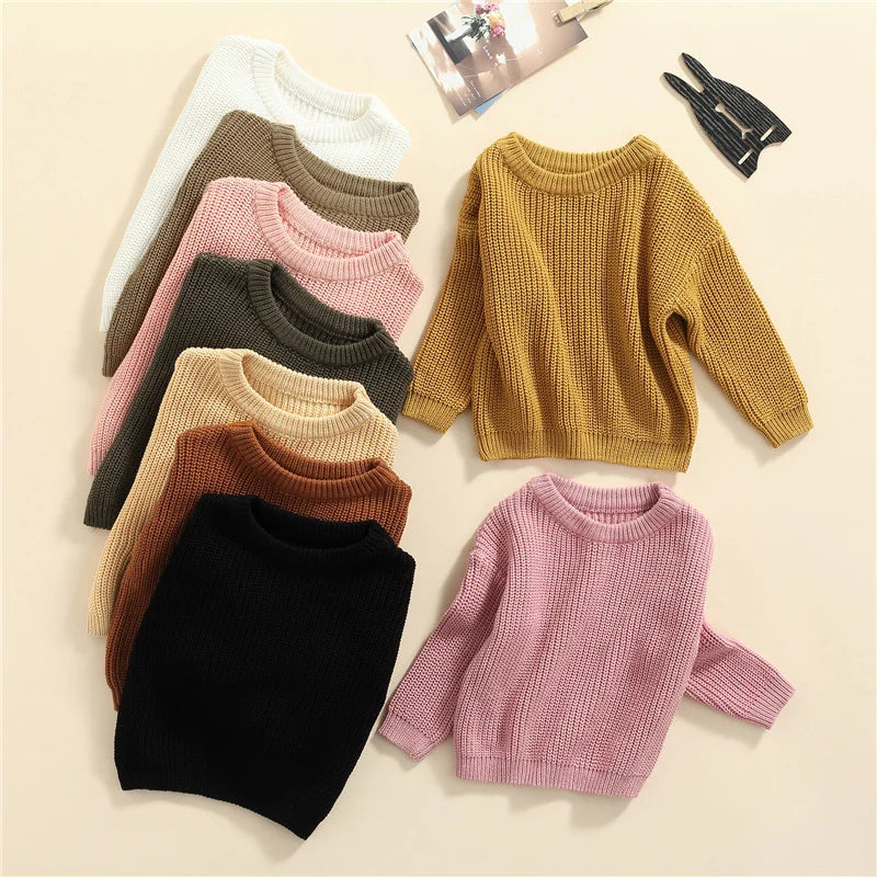 Knitted Long Sleeve Winter Sweater