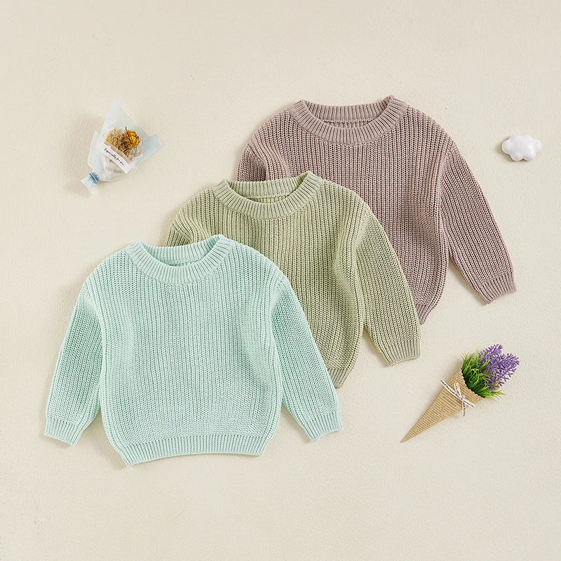 Knitted Long Sleeve Winter Sweater