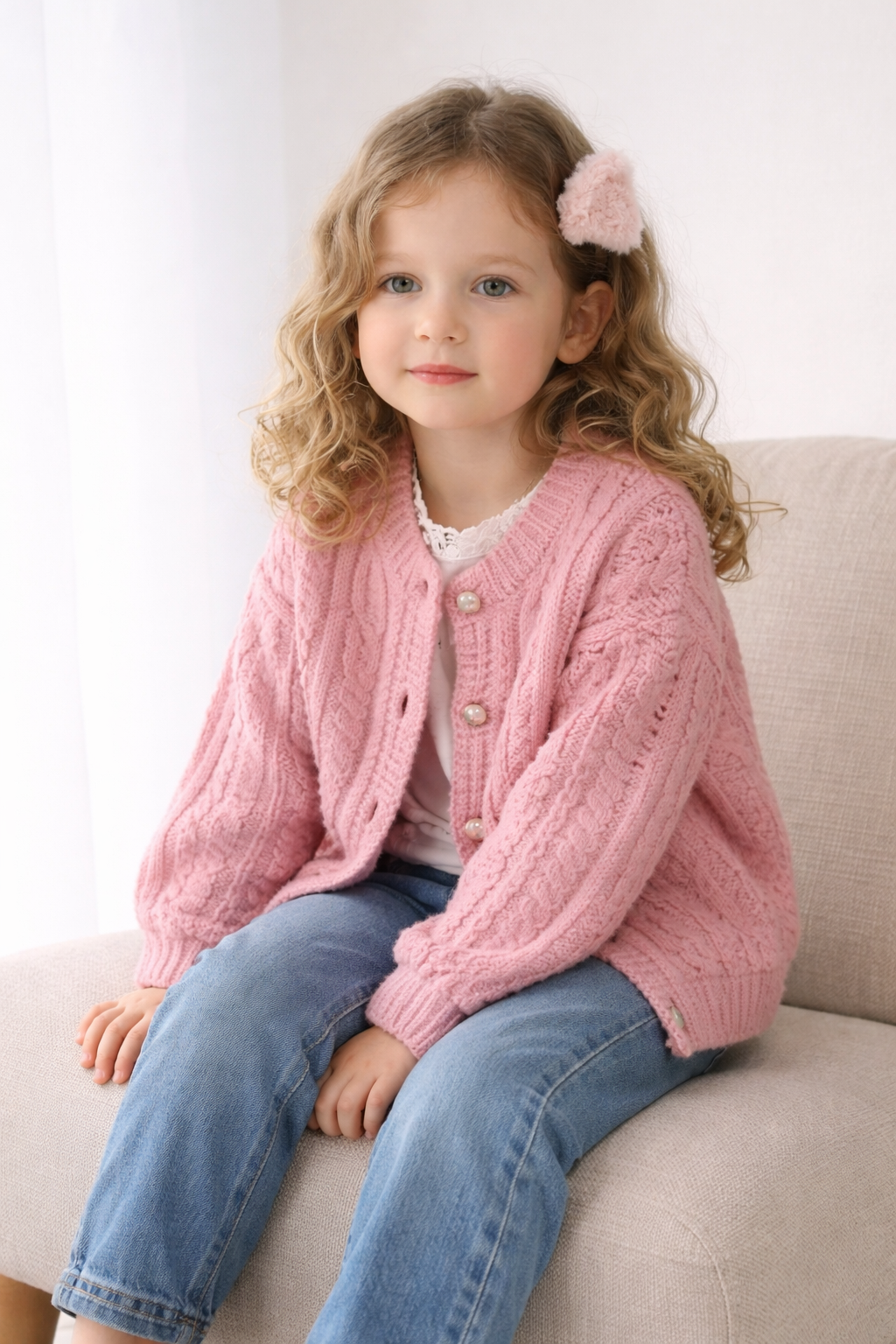 Treasure Weaved Pattern Knitted Cardigan