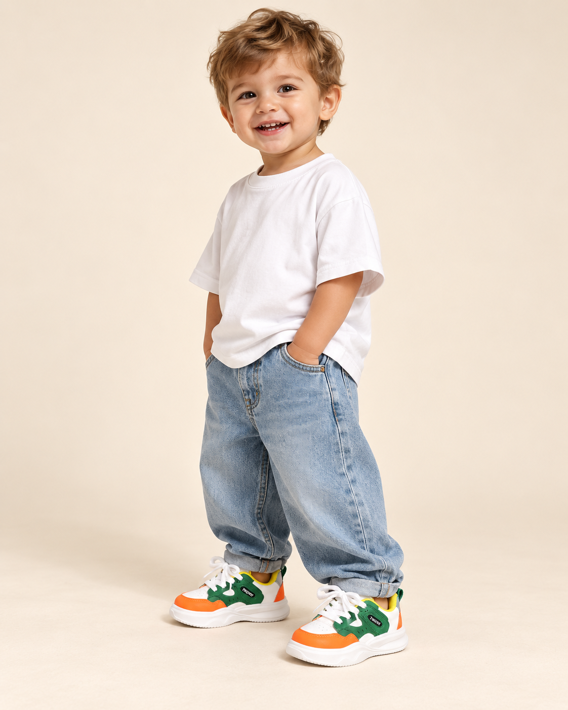 FRESH COLOUR BLOCK TRAINERS