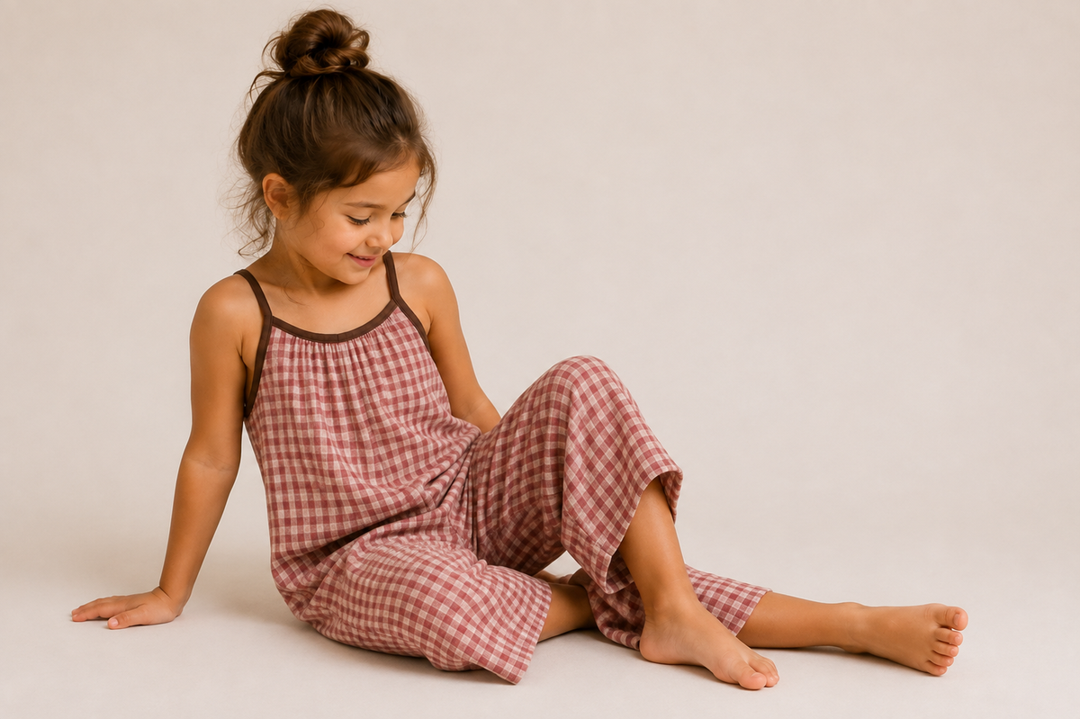 THE PADSTOW GINGHAM JUMPSUIT