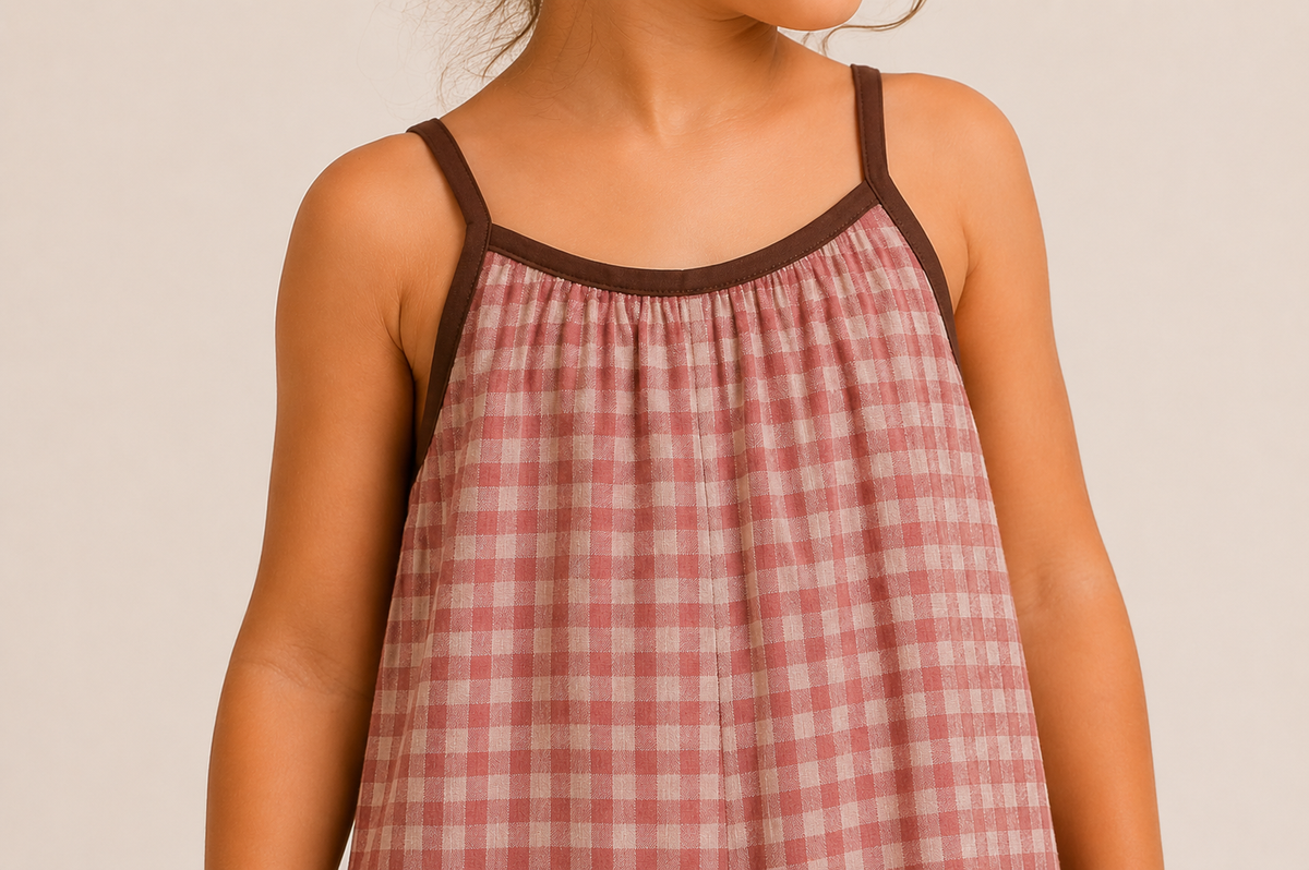 THE PADSTOW GINGHAM JUMPSUIT