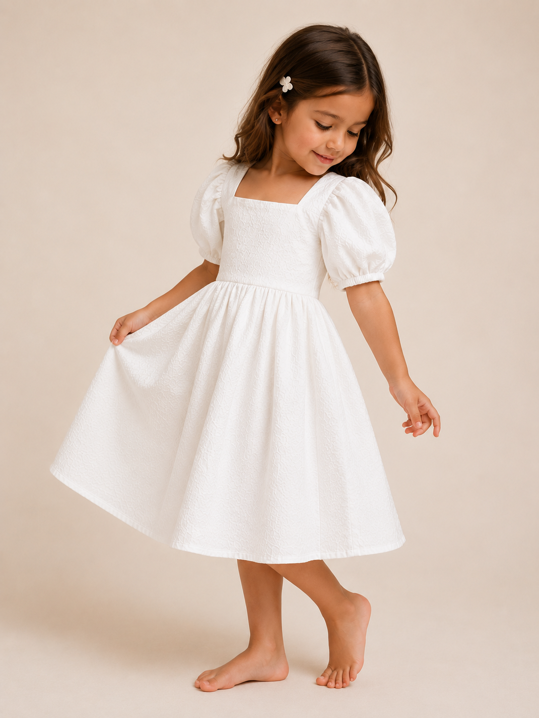 THE CAPRI WHITE PUFF DRESS