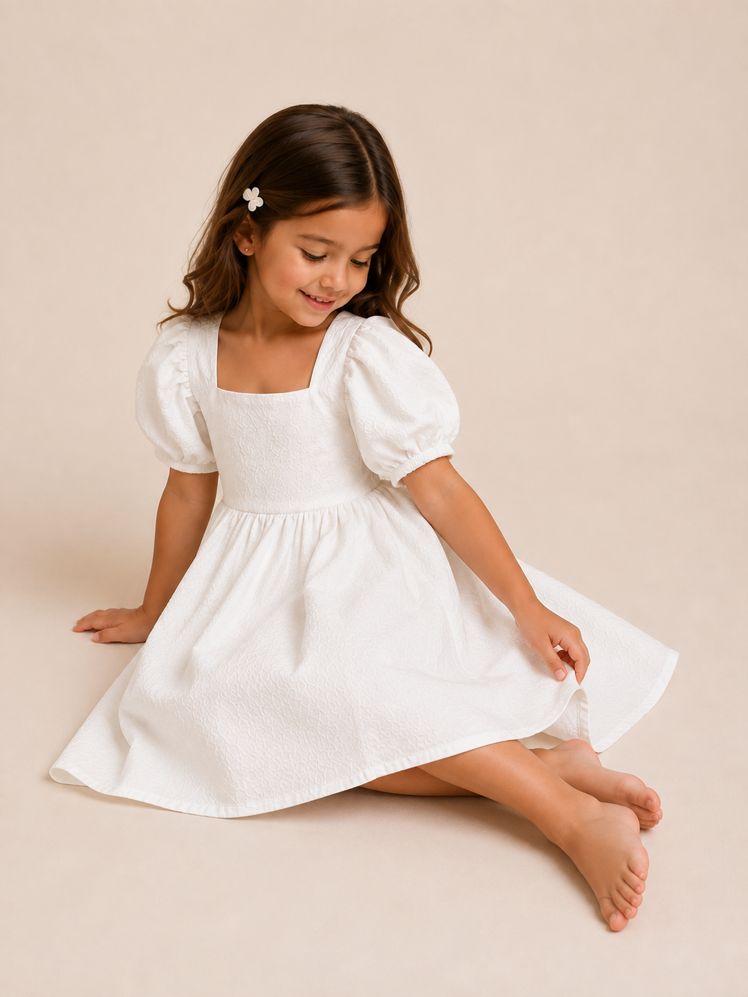 THE CAPRI WHITE PUFF DRESS