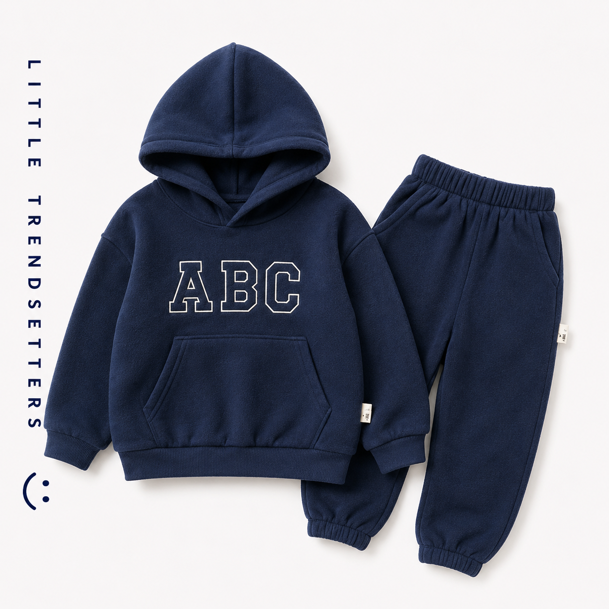 ABC Thick Fleece Hoodie Set