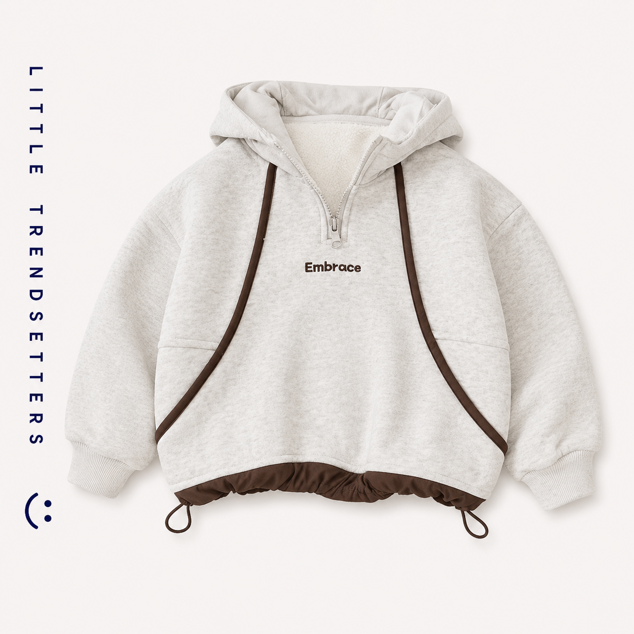 1/4 Zip Hooded Sweatshirt