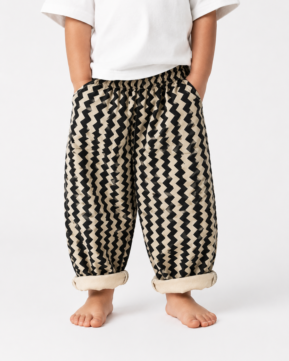 THE ZIGZAG BARREL TROUSERS