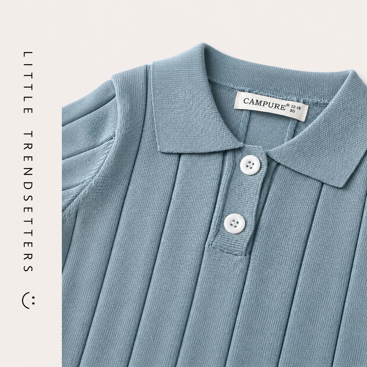 THE RIBBED KNITTED POLO