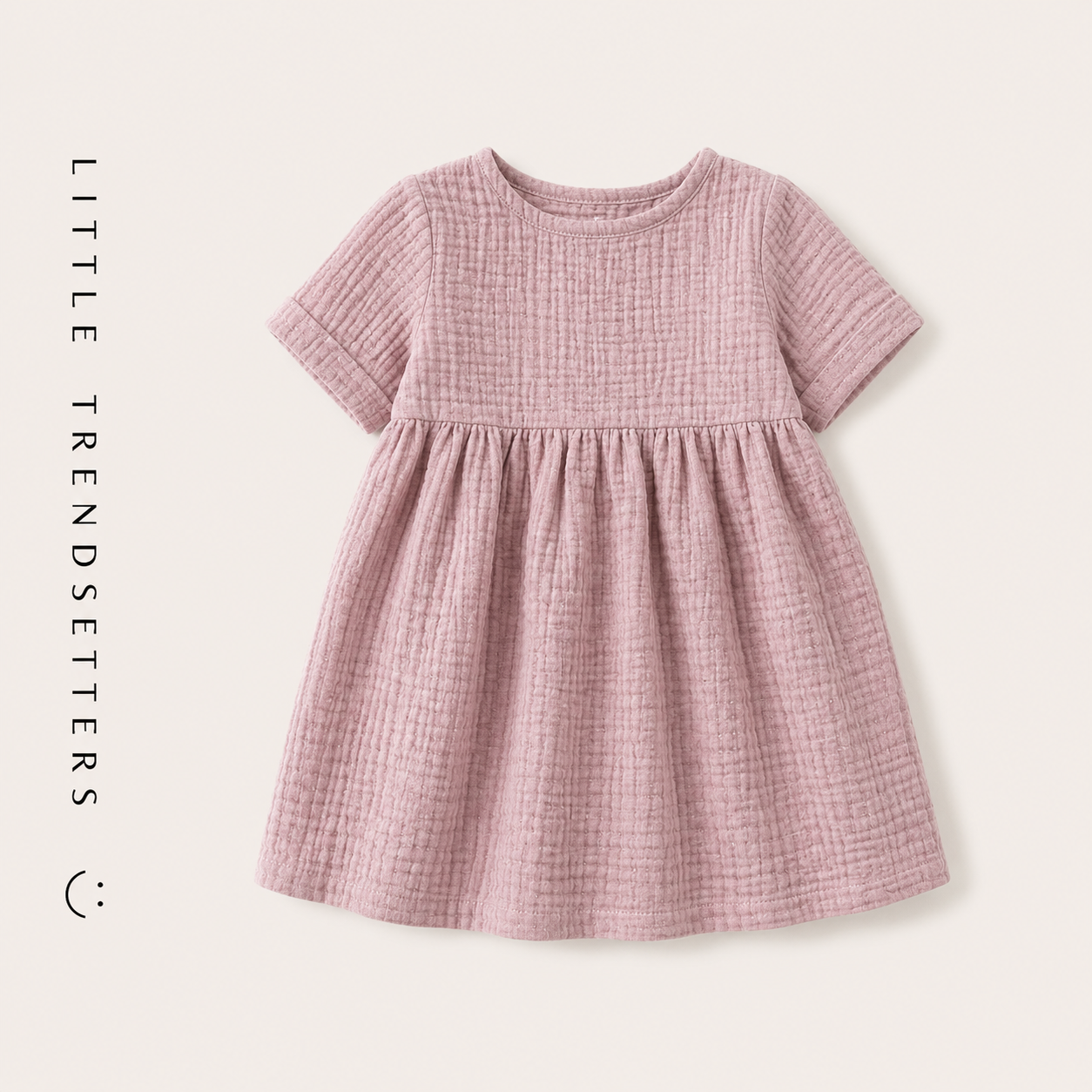 Loose Muslin Tie Back Summer Dress