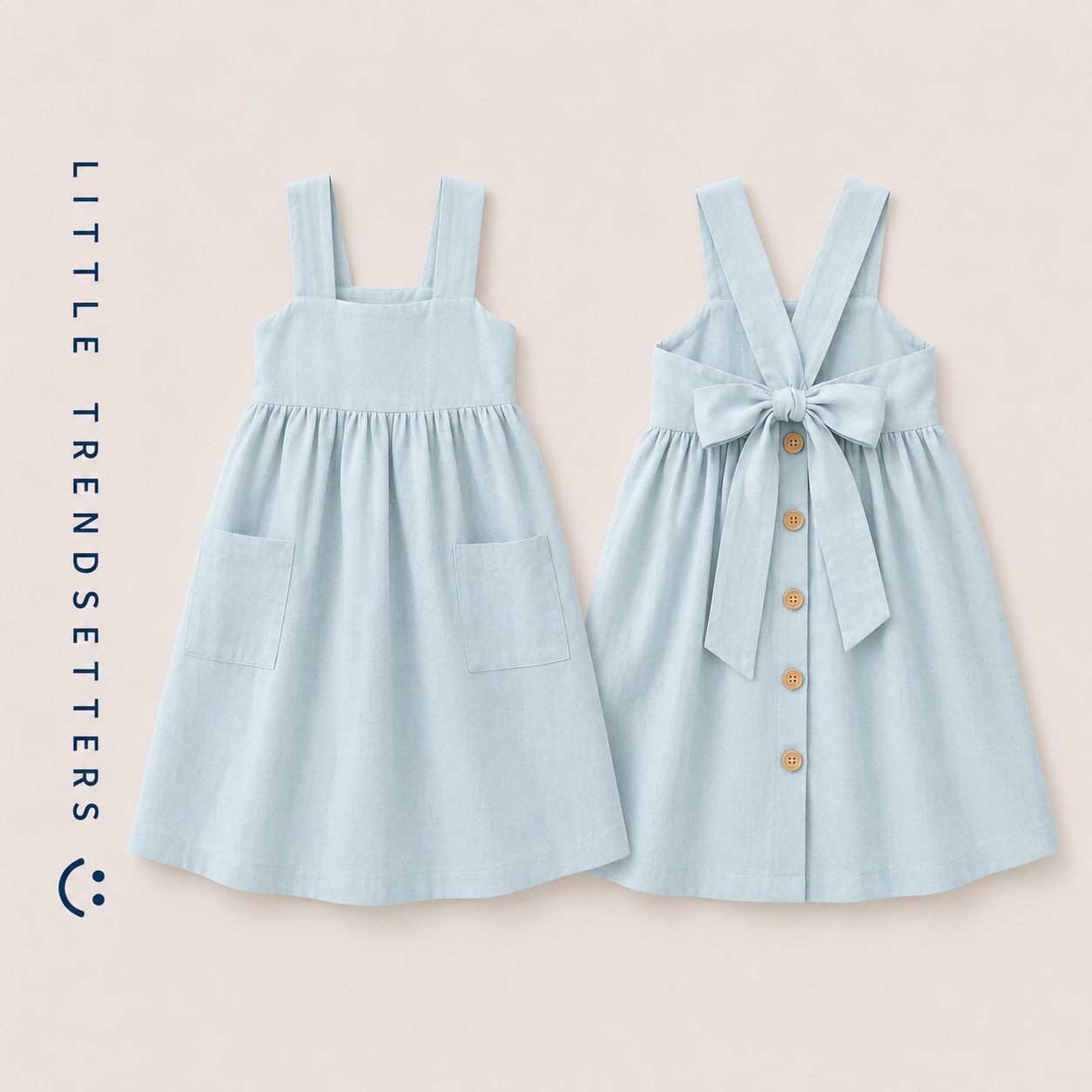 Sleeveless Pastorale Bow Dress
