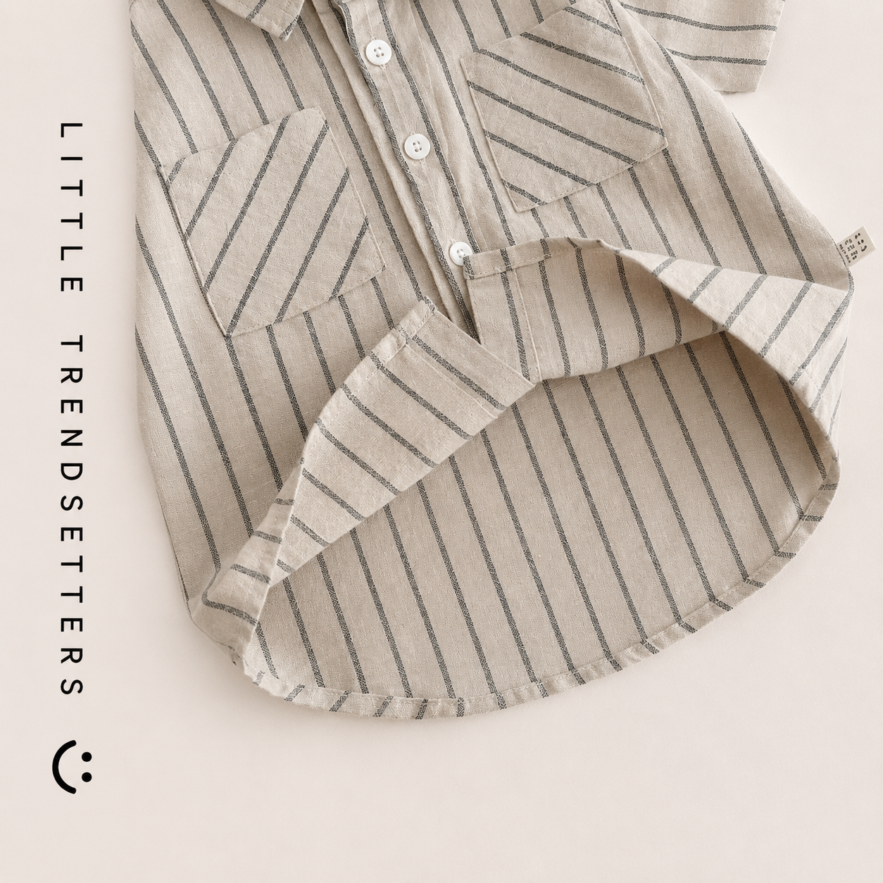 Neutral Summer T-shirt and Short Stripe Set