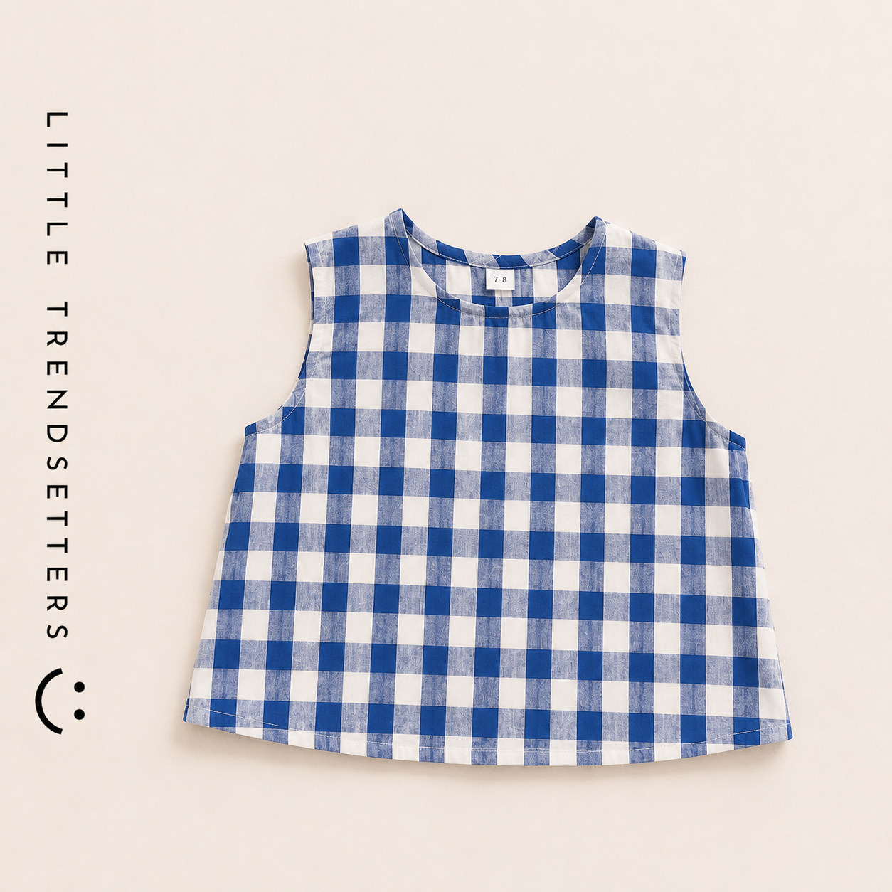Plaid Tank Top and Wide Leg Trouser Set