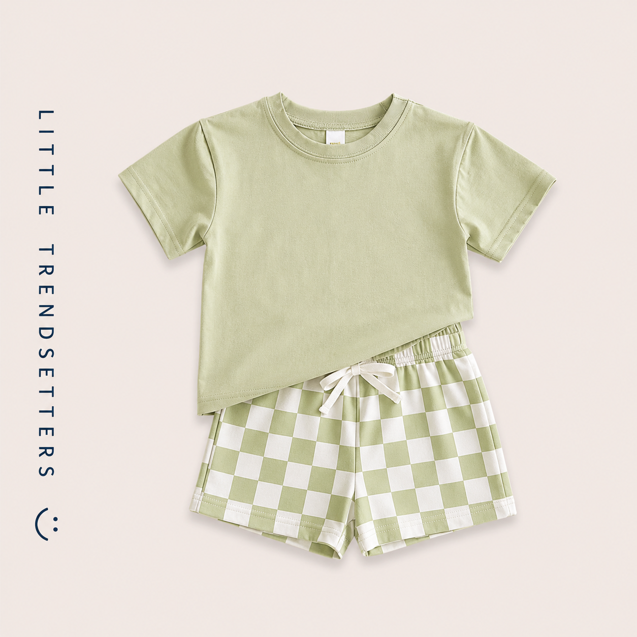 Funky Check Shorts Two Piece Set