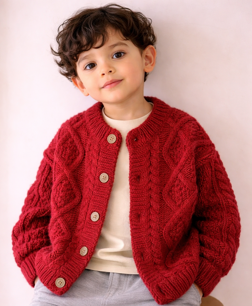 Treasure Weaved Pattern Knitted Cardigan