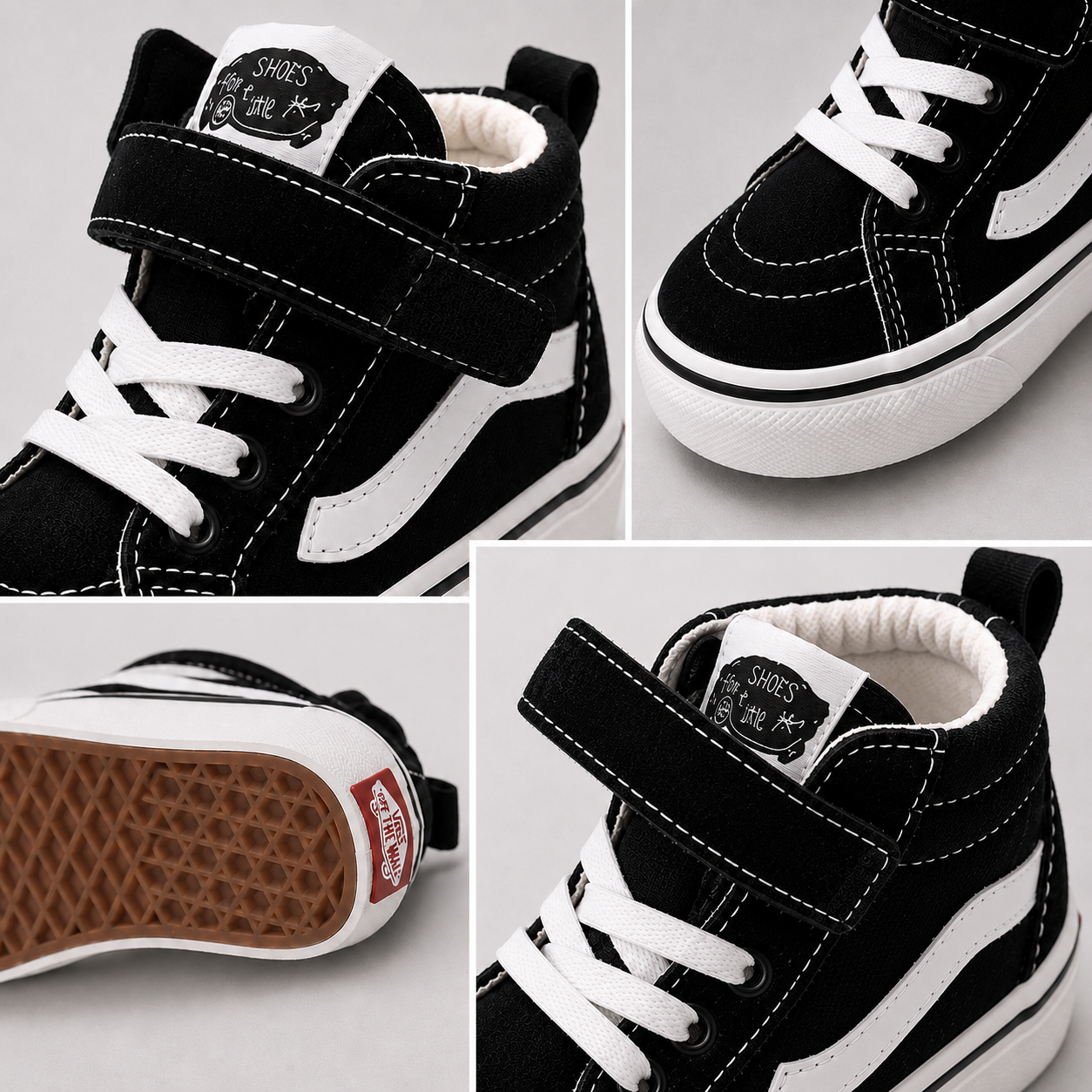 Skater Style Canvas Velcro High Tops