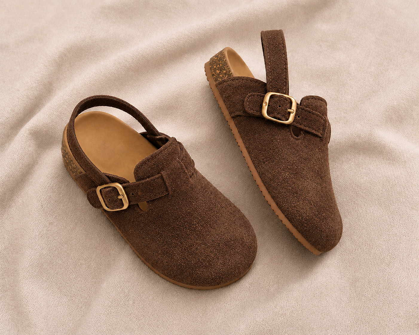 Suede Clogs