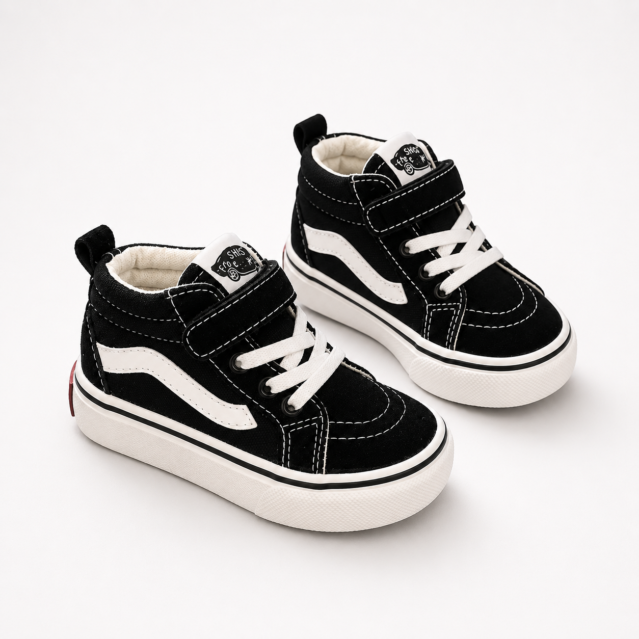 Skater Style Canvas Velcro High Tops