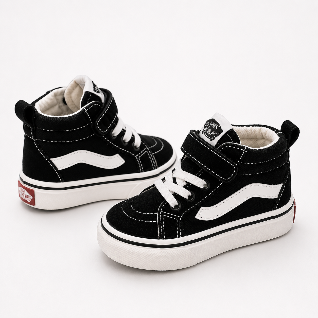 Skater Style Canvas Velcro High Tops