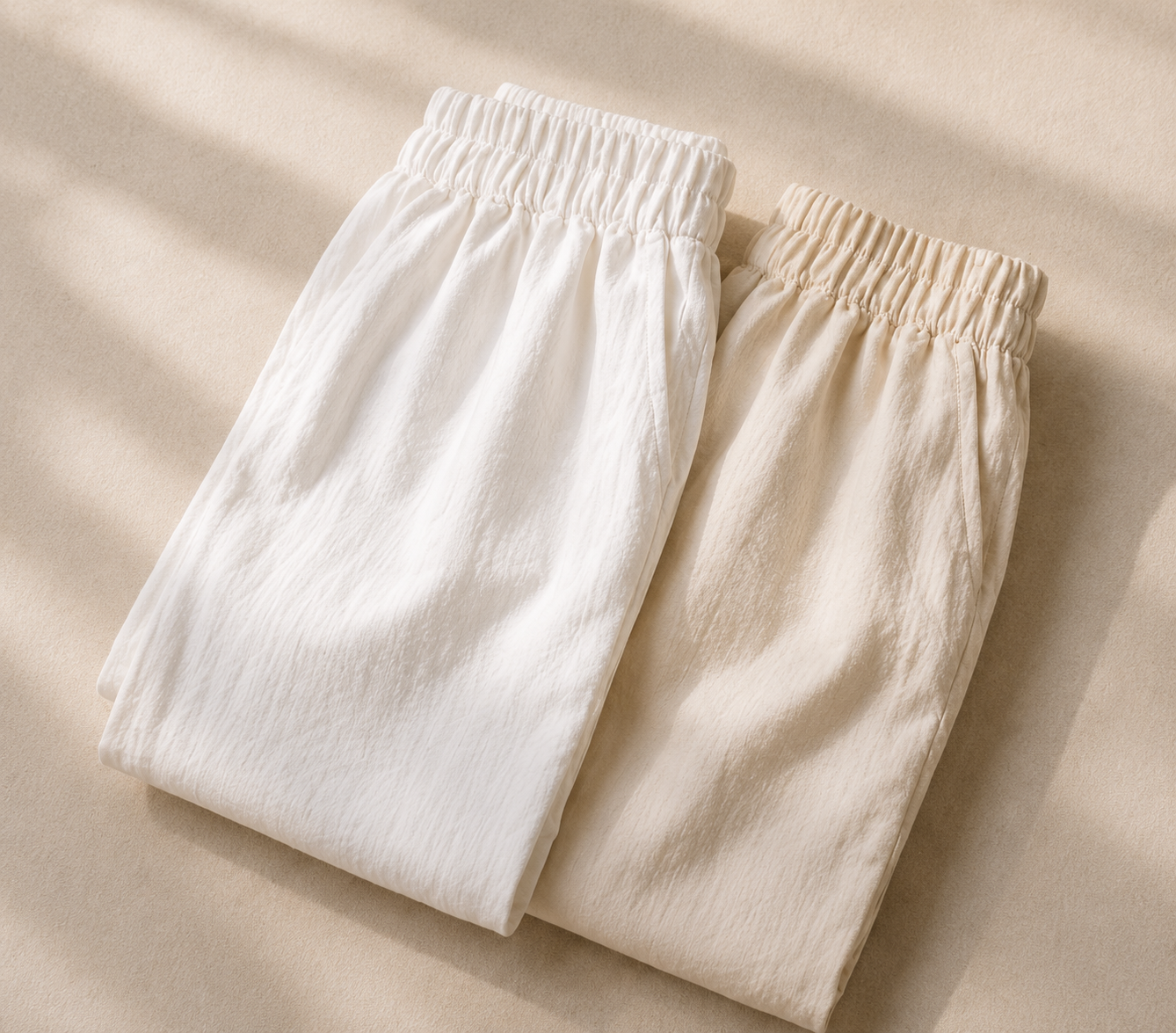 Lightweight Summer Linen Cropped Trousers