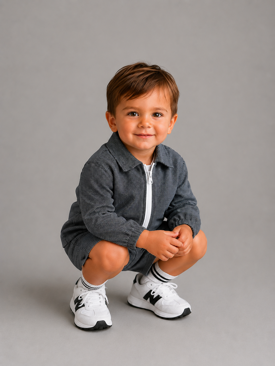 Shell Suit Style Lightweight Jacket and Shorts