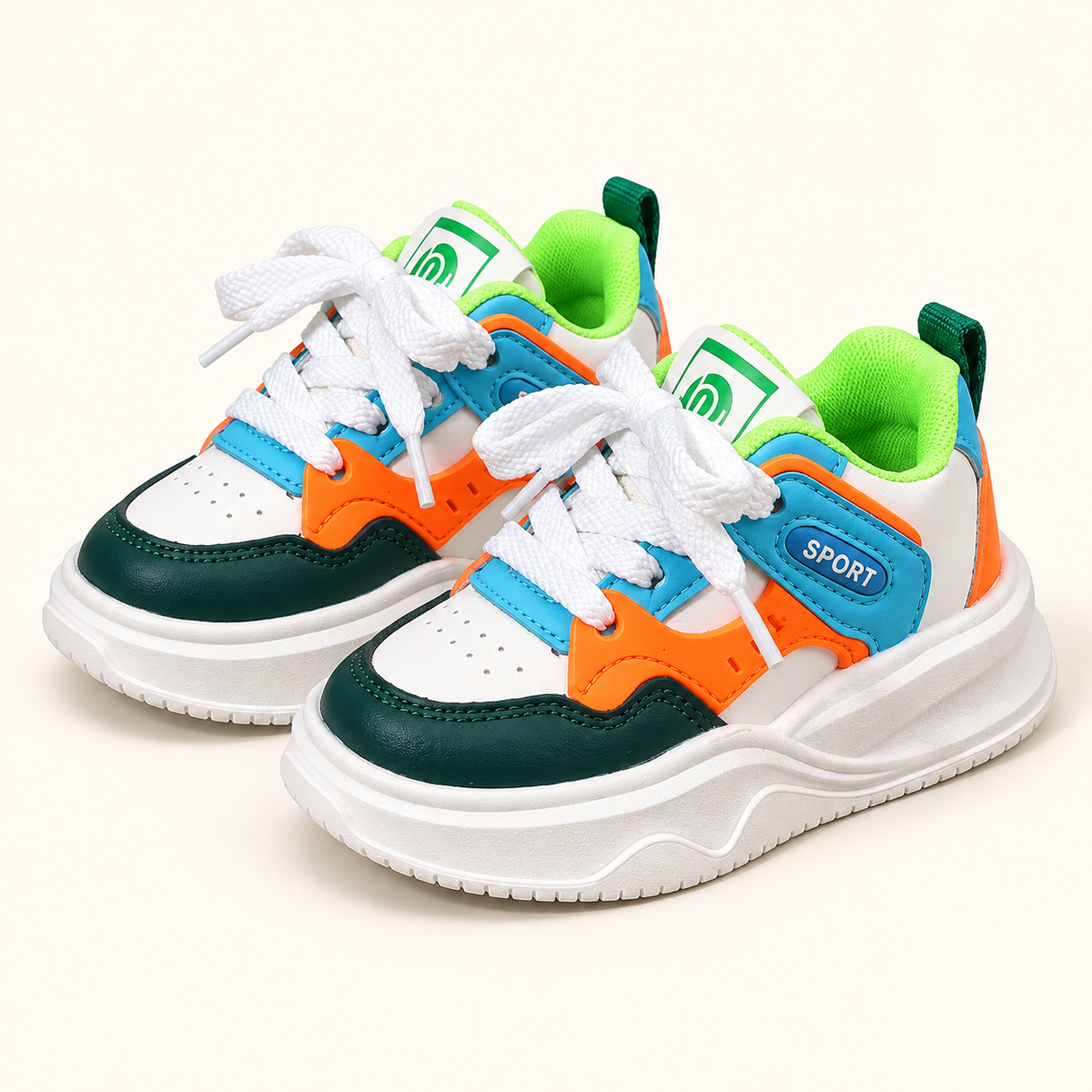 FRESH COLOUR BLOCK TRAINERS