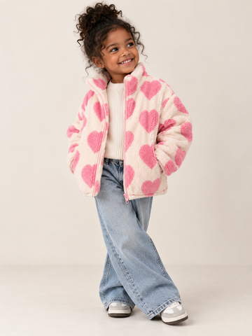 THE HEART TEDDY FLEECE JACKET