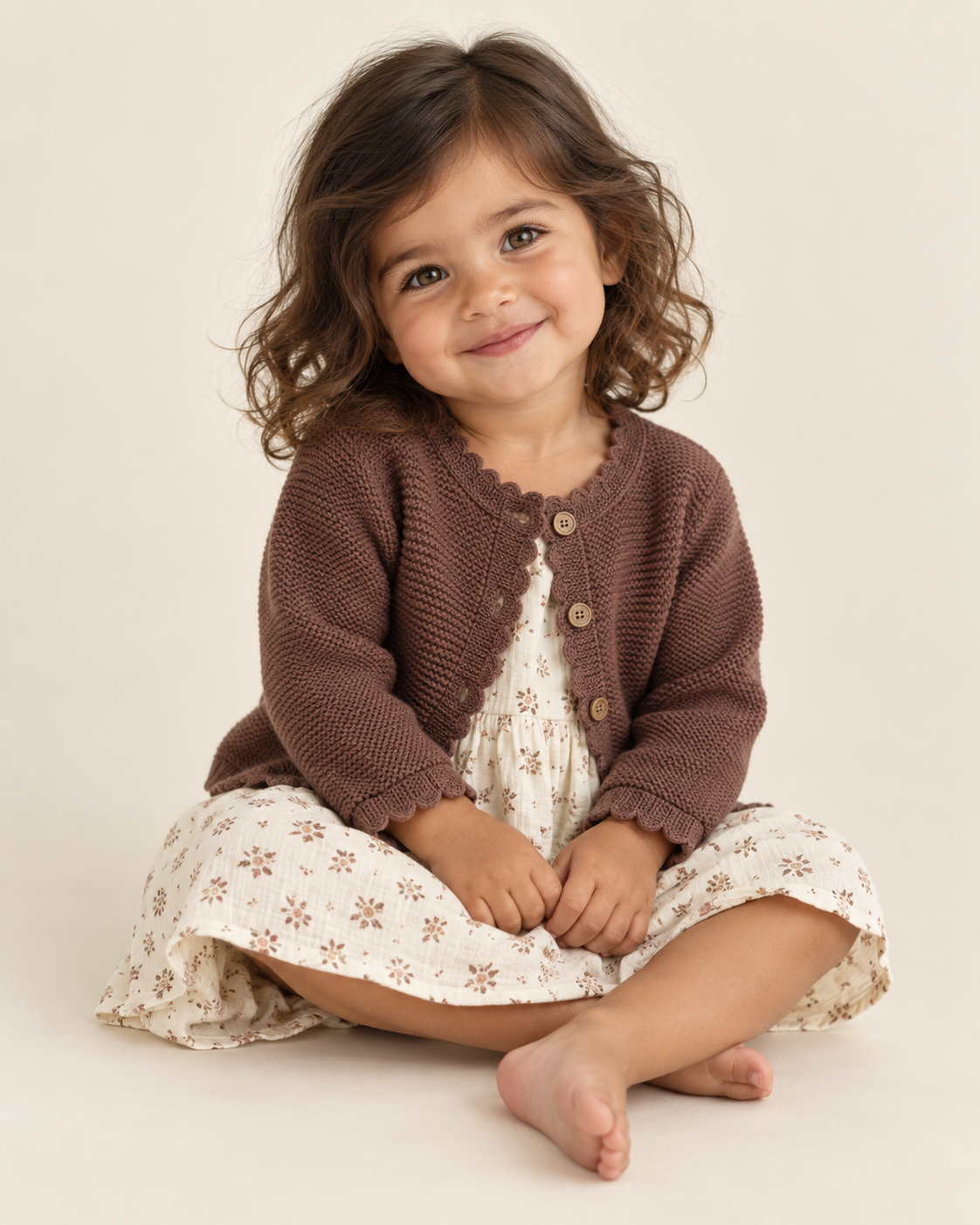 THE SCALLOPED KNIT CARDIGAN