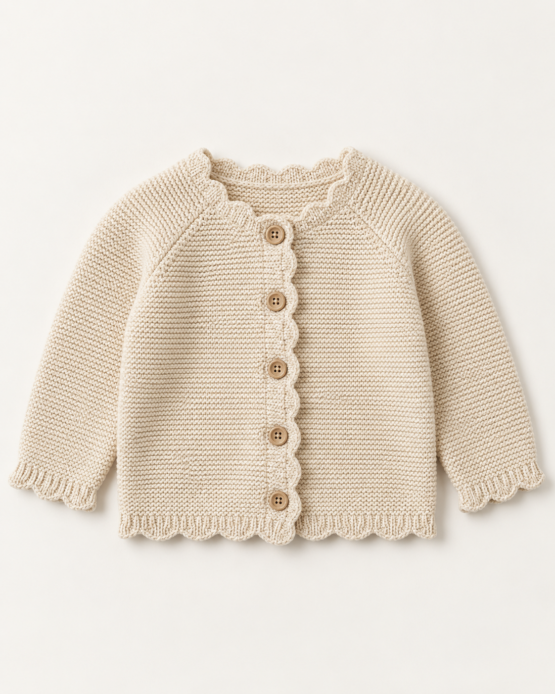THE SCALLOPED KNIT CARDIGAN