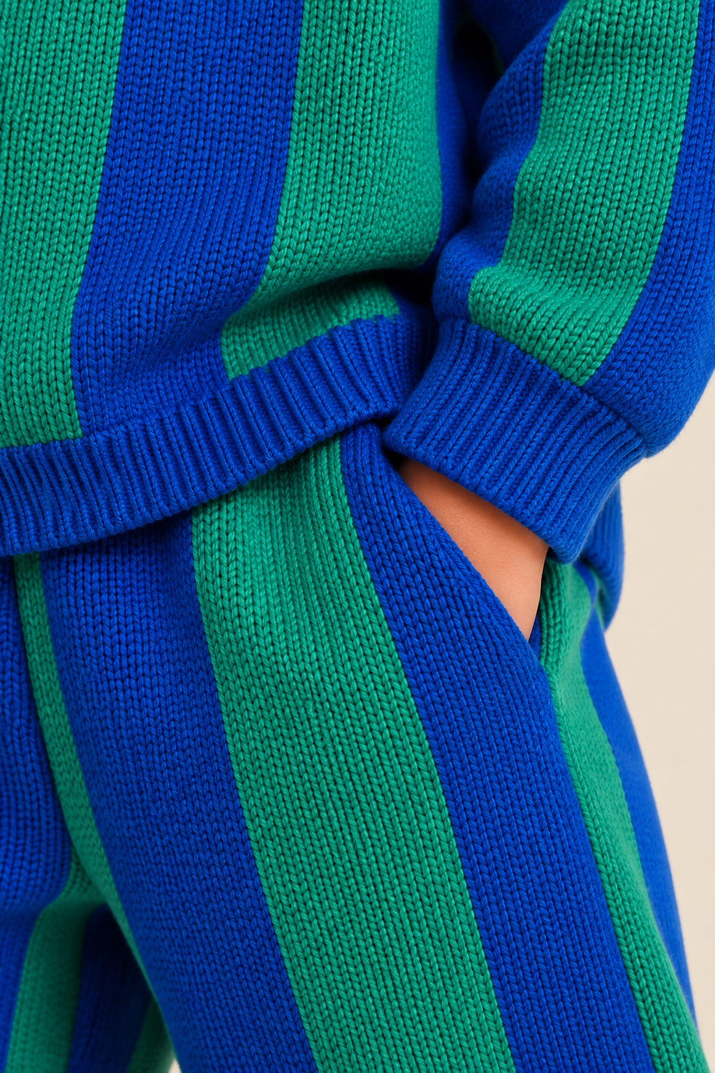 THE BOURNEMOUTH STRIPE KNIT SET