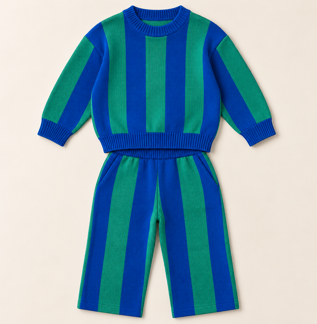 THE BOURNEMOUTH STRIPE KNIT SET
