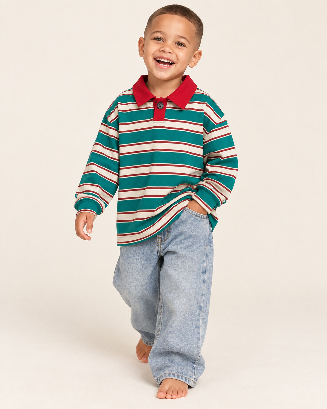 THE RETRO CLUB STRIPE POLO
