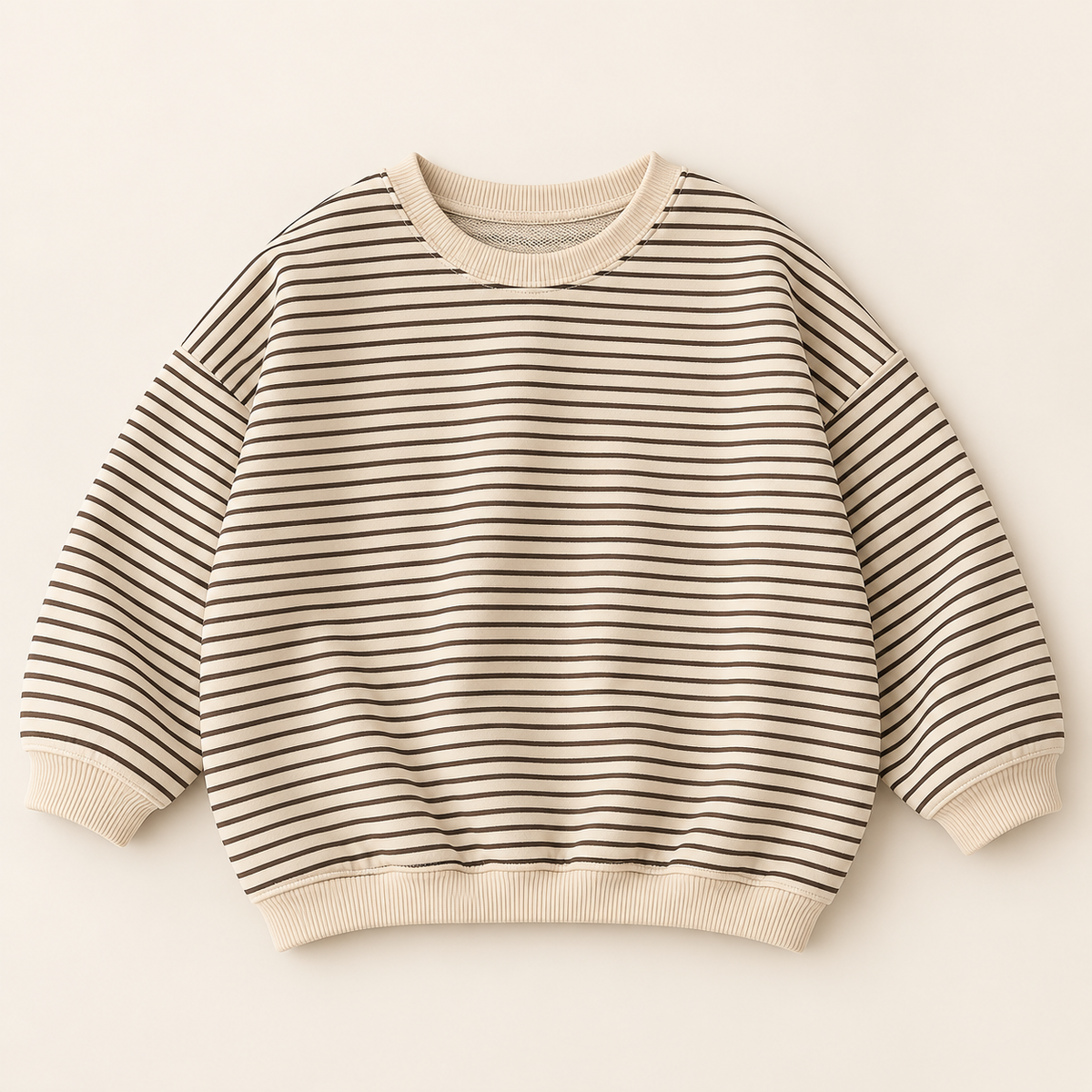 THE NEUTRAL STRIPE OVERSIZED SWEATSHIRT