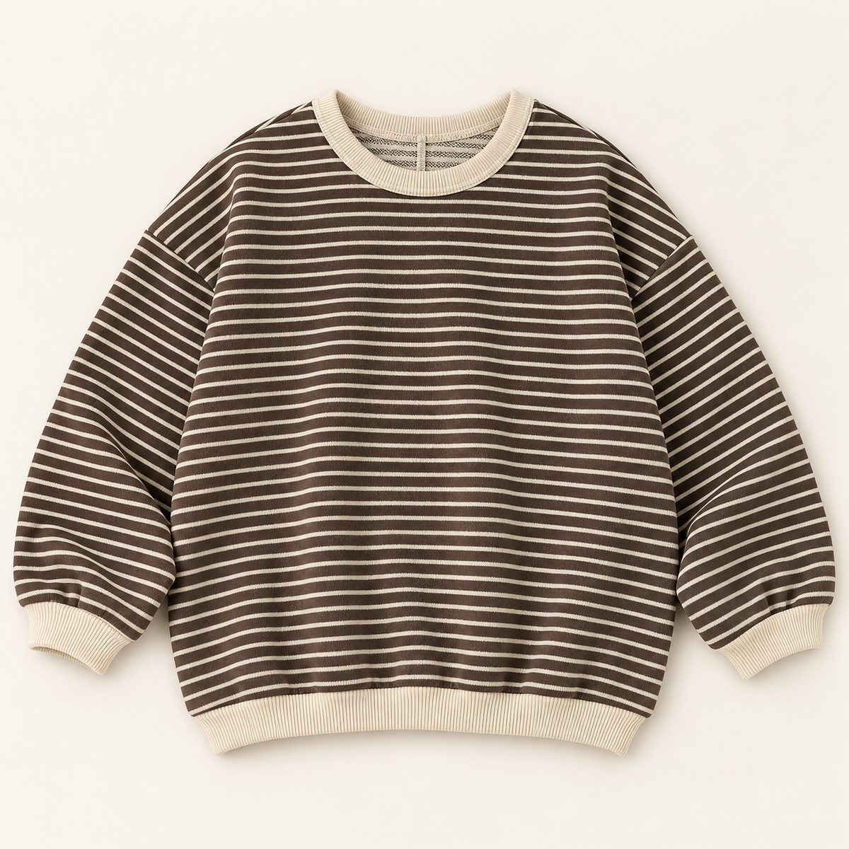 THE NEUTRAL STRIPE OVERSIZED SWEATSHIRT