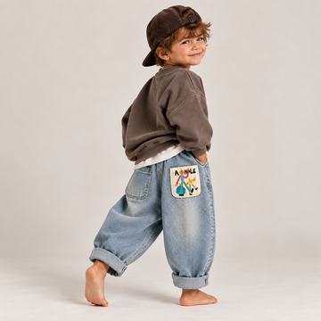 THE HARLEM LIGHT WASH DENIM JEANS