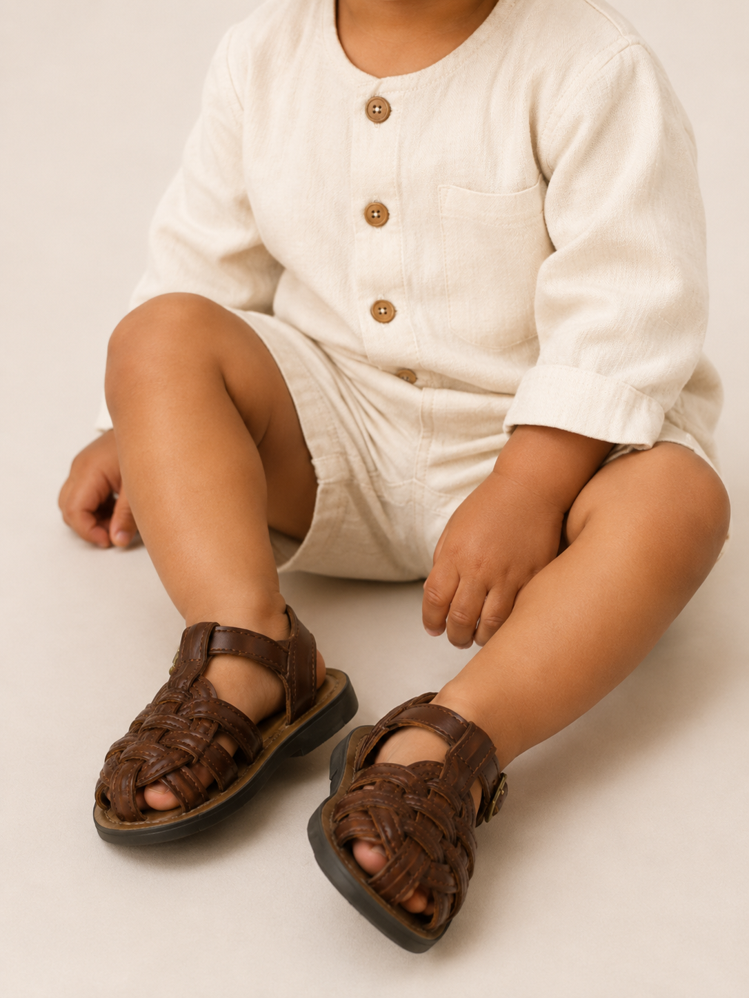 THE WOVEN FISHERMAN SANDALS