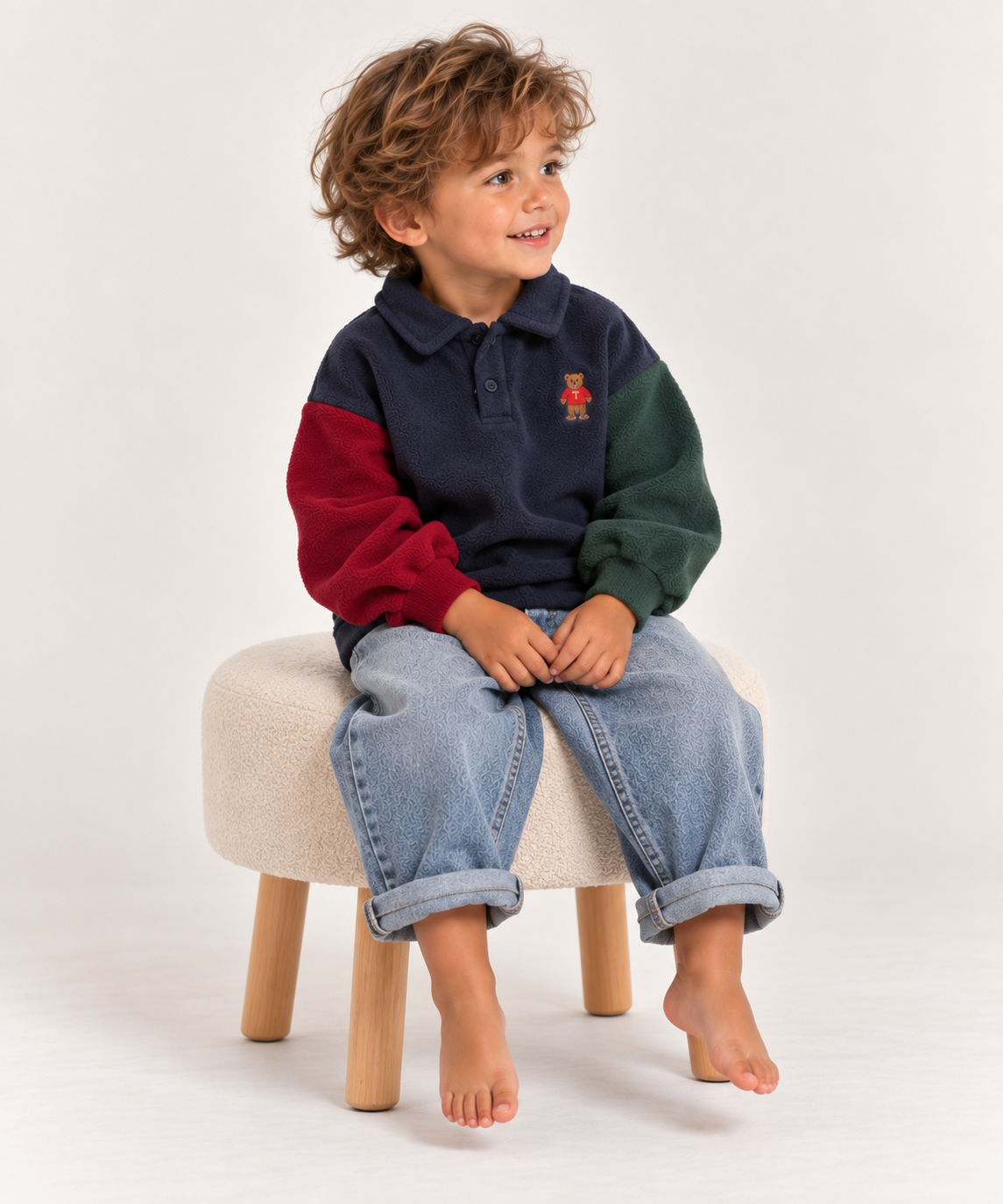 THE TEDDY CLUB FLEECE POLO