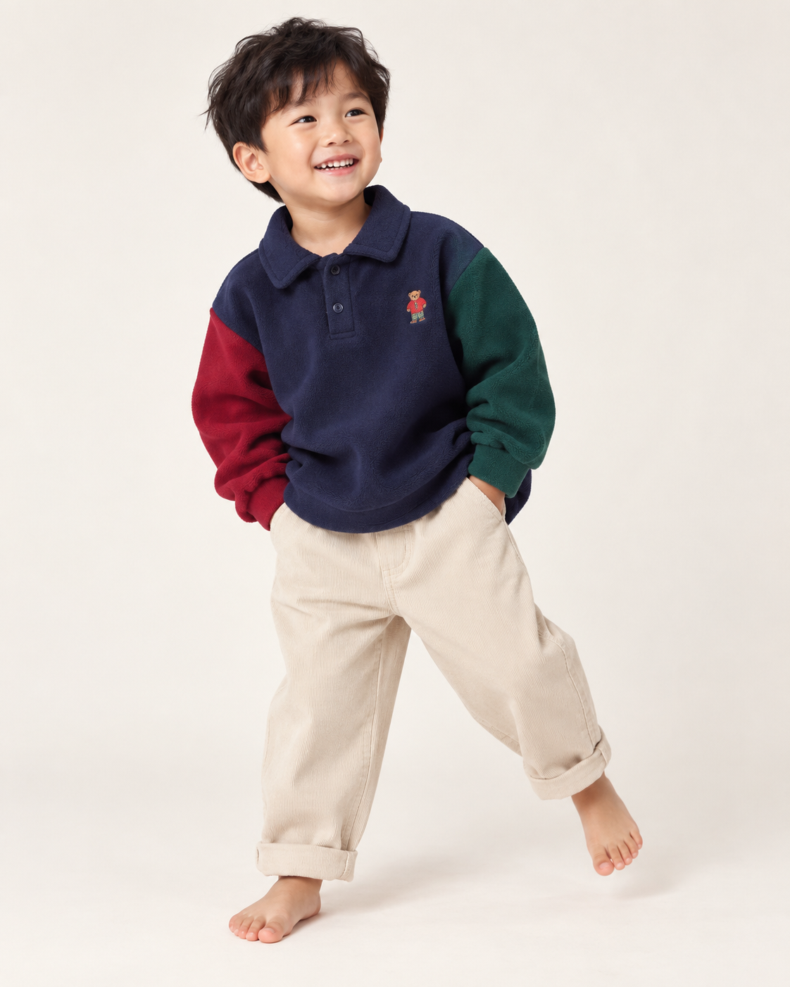 THE TEDDY CLUB FLEECE POLO