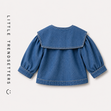 THE VINTAGE CLOUD COLLAR DENIM JACKET